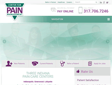 Tablet Screenshot of indypain.com
